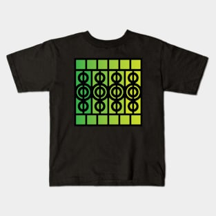 “Dimensional Orbit” - V.6 Green - (Geometric Art) (Dimensions) - Doc Labs Kids T-Shirt